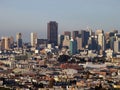 Aerial of San Francisco Downtown Cityscape Royalty Free Stock Photo