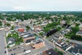 Aerial scene of Cornwall, Ontario, Canada in morning