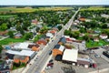 Aerial scene of Jarvis, Ontario, Canada