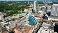 Aerial scene of Kitchener, Ontario, Canada on spring day Royalty Free Stock Photo