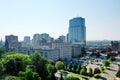 Aerial scene of the London, Ontario, Canada downtown Royalty Free Stock Photo