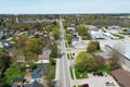 Aerial scene of Norwich, Ontario, Canada