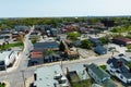 Aerial scene of Thorold, Ontario, Canada on a fine day