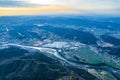 Aerial scenery of Hengfeng Cen Mountain