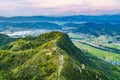 Aerial scenery of Hengfeng Cen Mountain Royalty Free Stock Photo