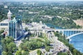 Aerial scenic of the Niagara Falls city, Canada