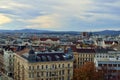Aerial scenic panoramic view of Vienna