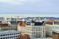 Aerial scenic panoramic view of Vienna