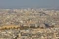 Aerial scenic view of central Paris Royalty Free Stock Photo