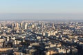 Aerial scenic view of Paris, France.