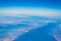 Aerial scenic view of Rodopi Mountain Range National Park Greece