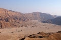 Negev desert wadi landscape. Royalty Free Stock Photo