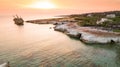 Aerial Shipwreck EDRO III, Pegeia, Paphos Royalty Free Stock Photo