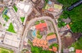 Aerial Shoot Of Banos De Agua Santa, Ecuador Royalty Free Stock Photo