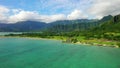 Aerial Shoot, Hawaii, Island Oahu, Kualoa Ranch, Kualoa Point, Kualoa Regional Park, Pacific Ocean