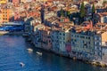 Aerial shoot of Rovinj, Croatia Royalty Free Stock Photo