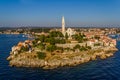 Aerial shoot of Rovinj, Croatia Royalty Free Stock Photo