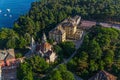 Aerial shoot of Rovinj, Croatia Royalty Free Stock Photo