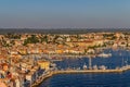 Aerial shoot of Rovinj, Croatia Royalty Free Stock Photo