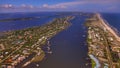 Aerial shot above Perdido Key, Florida