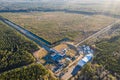 Aerial view of the Advanced LIGO detector in Livingston