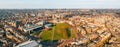 Aerial shot of the beautiful city of  Amsterdam in the Netherlands Royalty Free Stock Photo