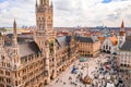 Aerial shot of the beautiful city of Munich, Germany Royalty Free Stock Photo