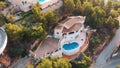 Aerial Shot Of The Beautiful Holiday Villas Surrounded By Trees At Altea Hills