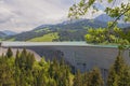 Aerial shot of beautiful landscape in Longrin, Switzerland