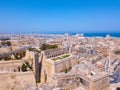 Aerial shot of beautiful Valletta city