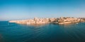 Aerial shot of beautiful Valletta city