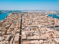 Aerial shot of beautiful Valletta city