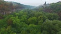 Aerial shot of canyon Kamenec-Podolskiy