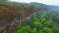Aerial shot of canyon Kamenec-Podolskiy