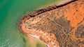 Aerial shot of the Cape Peron coastlines in Western Australian Royalty Free Stock Photo