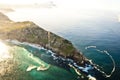 Aerial shot of Cape Point. South Africa Royalty Free Stock Photo