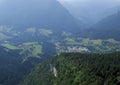 Aerial shot of Chartreuse valley Royalty Free Stock Photo