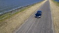 Aerial shot of a classic french car Royalty Free Stock Photo