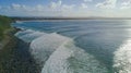 Aerial shot of coast line around Noosa in the Sunshine coast