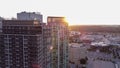 Mississauga Condominium Sunset Square One City Centre Royalty Free Stock Photo