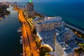 Aerial shot Fontainebleau Hotel north view