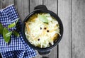 Aerial Shot of Fresh Veggies Salad on Cooking Pot