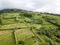 Aerial view of pastures