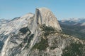Aerial shot of the Half Dome in Yosemite National Park, California, USA Royalty Free Stock Photo