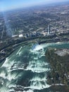 Aerial shot of Horseshoe falls- Niagara Falls Ontario Royalty Free Stock Photo