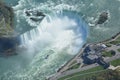 Aerial shot of Horseshoe falls- Niagara Falls Ontario Royalty Free Stock Photo