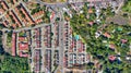 Aerial shot of houses in Cuernavaca state of Mexico