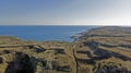 Aerial shot of island Susak