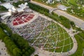 Aerial image of the Jay Pritzker Pavilion Millennium Park Royalty Free Stock Photo