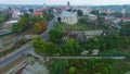 Aerial shot of Kamenec-Podolskiy old town